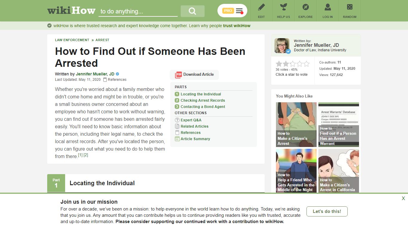 How to Find Out if Someone Has Been Arrested: 12 Steps - wikiHow